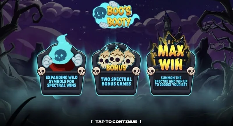 Boo's Booty – Bonussfunktionen und Feature Buy Tabelle